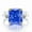 Dark Blue, variant on Zircon Eternity Radiant Cut Engagement Rings for Women S925 Sterling Silver Rings for Women 8*10mm Zircon Stylish Women Wedding Bands Hypoallergenic Personalized Promise Rings