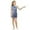 Blue, variant on QHFBli Girls One Shoulder Bodycon Pencil Dress High Waist Silver Glitter Specks Party Club Evening Dresses Gold 9-10Years
