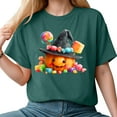 thumbnail image 5 of Godom Fall Pumpkin Shirts Womens Casual Autumn Graphic Tees Halloween Tops, 5 of 7