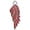 Red, variant on Silver-tone Medium Translucent Red Angel Wing - Silvertone Senior Class of 2026 Dome Necklace, 18"