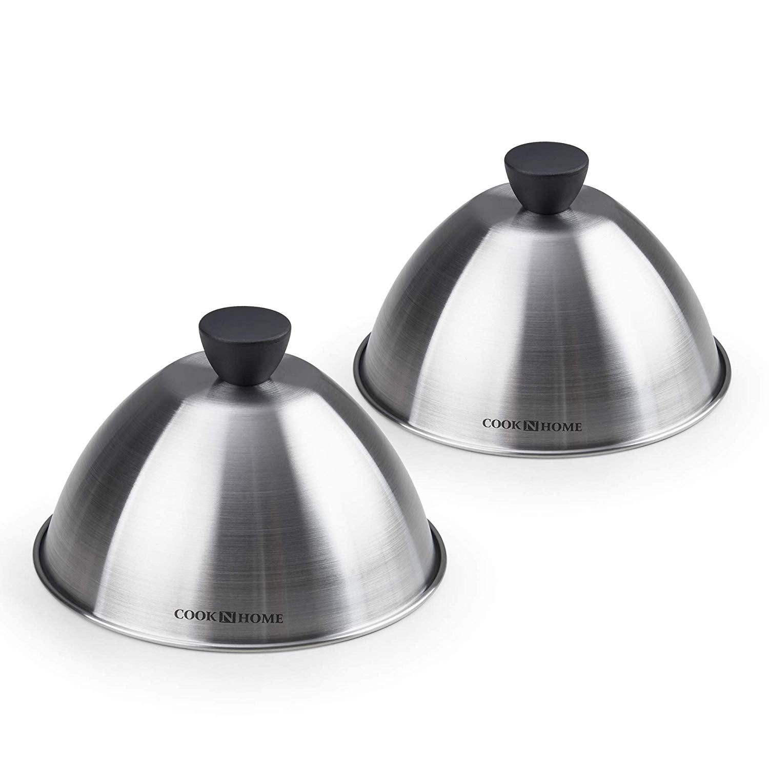 Cook N Home 02664 Stainless Steel Grill Cooking Steaming Dome lid, 2
