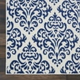 thumbnail image 4 of Nourison Grafix Damask White/Blue 2' x 4' Area Rug, (2x4), 4 of 7