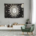 thumbnail image 2 of ONETECH  Sun and Moon Tapestry Aesthetic, Black and White Bohemian Tapestries Mystic Burning Sun Room Wall Hanging decor for Bedroom Decor, 2 of 7