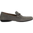 thumbnail image 3 of Masimo Mens Leather Driving Shoes Adult Male Slip on Loafers Grey 6, 3 of 7