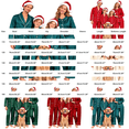thumbnail image 4 of Harpily Christmas Family Pajamas Matching Sets Long Sleeve Button Down Shirts Soft Satin Sleepwear for Family Holiday Nightwear, 4 of 6