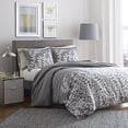 thumbnail image 1 of City Scene Branches Cotton Comforter Set, King, Gray, 1 of 4