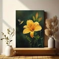 thumbnail image 6 of Hummingbird and Yellow Lily Canvas Print, Wall Art for Living Room Bedroom Dining Room Entryway Office Hotel, 6 of 8