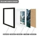 thumbnail image 5 of Marco de fotos Hongkee 12 x 12, negro, juego de 3 con vidrio y madera, 5 of 6