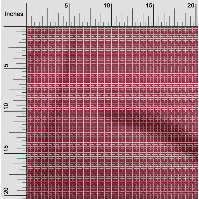 oneOone Viscose Jersey Fabric Check Kasuri Printed Craft Fabric BTY 60 Inch Wide