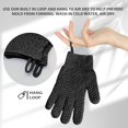 thumbnail image 6 of EvridWear Exfoliating Dual Texture Bath Gloves for Shower, Spa, Massage and Body Scrubs, Dead Skin Cell Remover, Gloves with Hanging Loop (1 Pair Black Heavy Glove), 6 of 8