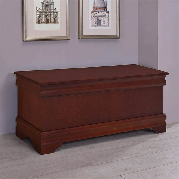 Kingfisher Lane Cedar Blanket Chest in Warm Brown Walmart
