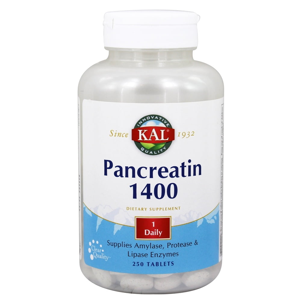 KAL Pancreatin 1400 Pancreatic Enzymes Amylase, Protease & Lipase to