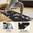 thumbnail image 4 of Pioneer Flower Floral Print Pattern Hot Yoga Mat Towel Non Slip for Hot Yoga - Quick-Drying Yoga Mat Cover with 4 Corner Pockets with Travel Bag - Hot Yoga Towel Non Slip 74"x26", 4 of 6