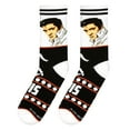 thumbnail image 5 of Cool Socks Elvis Presley Novelty Crew Socks Official Licensed King of Rock Design Unisex Large Soft, 5 of 6