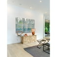 thumbnail image 3 of "Teal Tree Forest" Painting Print on Wrapped Canvas, 3 of 7