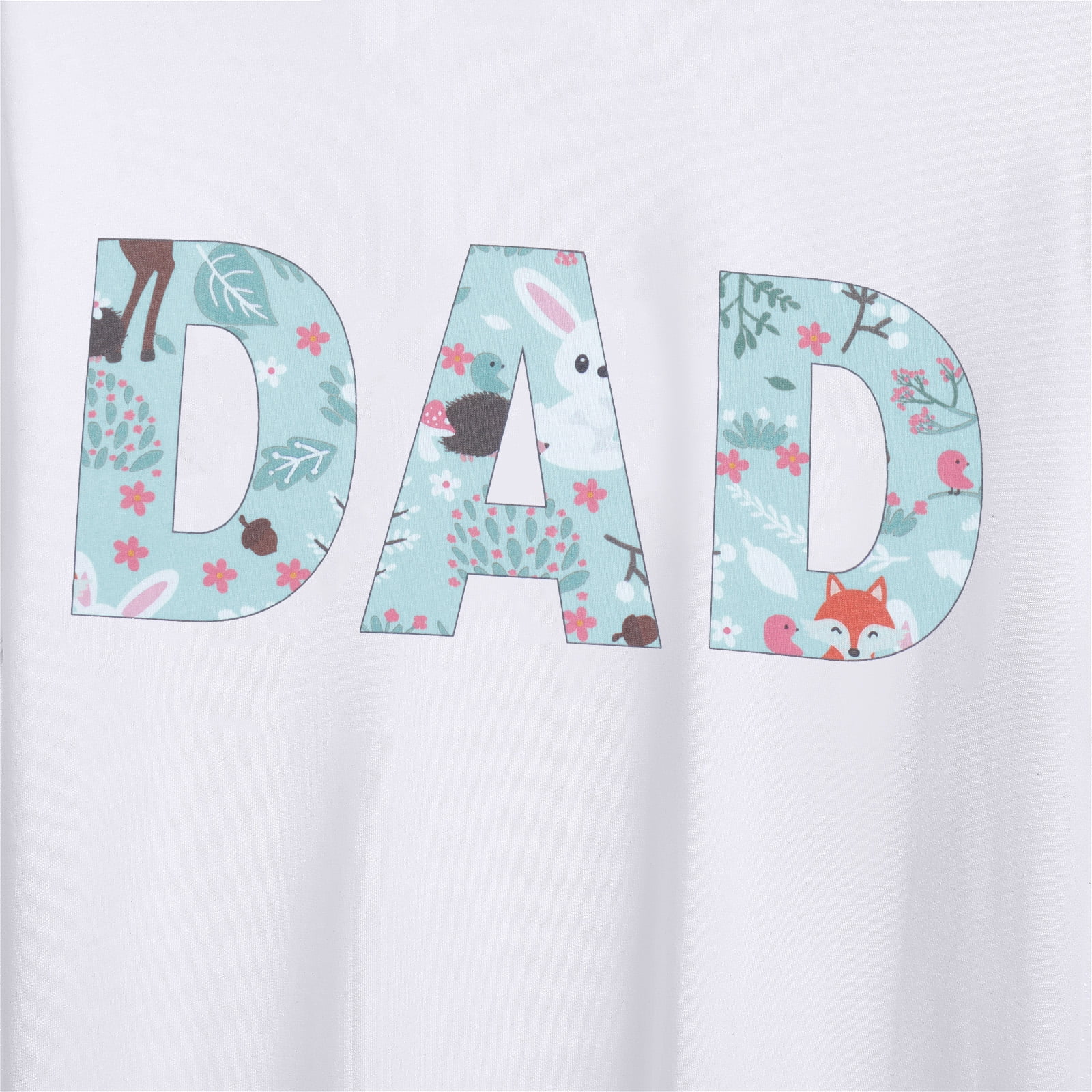 FYMNSI Dad Letter Printed Tee Shirts for Men Casual Short Sleeve Tops Men Summer Crew Neck Loose T-Shirt (Dad XL)