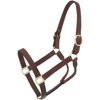 Tough 1 Royal King Leather Track Halter, Brown, Yearling