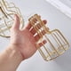 thumbnail image 5 of Florero dorado de 2 piezas para centros de mesa, decoración del hogar, jarrones de tubo de ensayo de vidrio transparente decorativos, jarrones pequeños para regalos ER, 5 of 5