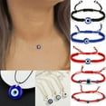 thumbnail image 2 of CUITING Turkish BLUE Evil Eye Bead Protection Good Luck Bracelet Necklace Womens Jewelry-48-Blue Eye Bracelet, 2 of 9