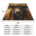 thumbnail image 3 of Fotbe Sunflower Cowboy Hat Cow Manta de Franela Acolchonada con Estampado, Súper Suave y Esponjosa, Extra Grande para Sofá, Cama, Uso Todo el Año-40"x30", 3 of 7