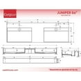thumbnail image 6 of Juniper 60" Solid Surface Stone Double Basin Bathroom Sink in White Marble, 6 of 6