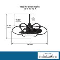 thumbnail image 5 of 3 Blade Ceiling Fan With Light Kit-16.63 Inches Tall And 29 Inches Wide Minka Aire Fans F633l-Cl, 5 of 6