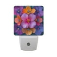 thumbnail image 6 of Yayeee LED Plug in Night Light for The Home with Auto Dusk to Dawn Light Sensors, 2 Pack, Large Purple Flowers, 6 of 6