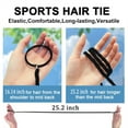 thumbnail image 6 of Triani 3Pcs Sports Ponytail Holders Elastic Hair Ties 16.14" Helical Hair Tie No Damage for Long Hair Women Sport Ponytail Holders for Gym Swimming Diving (Multi-Color), 6 of 8