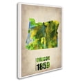 thumbnail image 2 of Trademark Fine Art "Oregon Watercolor Map" Canvas Art by Naxart, 2 of 3