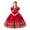 #03 Red, variant on Busydd Girls Princess Dress 3-14 Years Fashion for mal Party Puff Sleeves Gown Dresses 3-4 Years