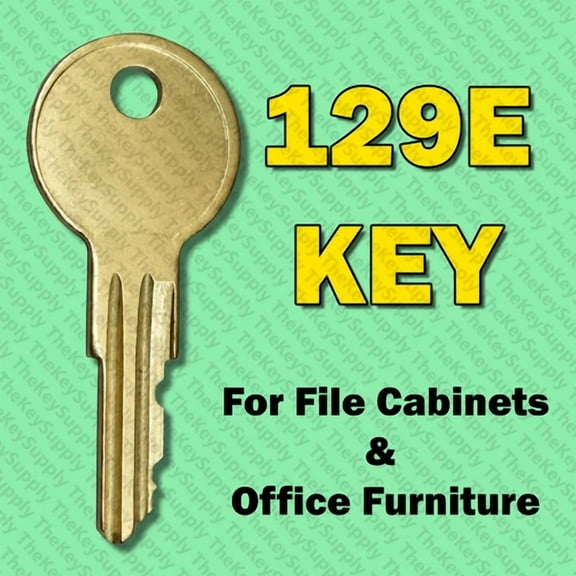 129E Key For Desk File Cabinet & Office Furniture