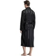 thumbnail image 2 of LONXU Men's Pajamas Long Sleeve Silk Satin Robe Luxury Drawstring Nightwear Sets S - XXXL, 2 of 3