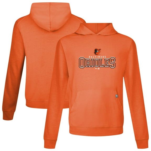 Men's Levelwear Orange Baltimore Orioles Relay Journey Pullover Hoodie