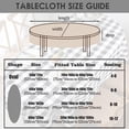 thumbnail image 2 of Oval Tablecloth 60x84in for Oval Table Waterproof Table Cloths for Dining Room Indoor Outdoor Table Cloth, 2 of 5