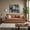 Sunset Rust, variant on Roundhill Furniture Wilson Contemporary Upholstered Sofa, Coast Blue