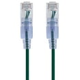 thumbnail image 2 of Monoprice SlimRun - Patch cable - RJ-45 (M) to RJ-45 (M) - 1 ft - UTP - CAT 6a - booted, snagless - black (pack of 10), 2 of 5