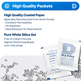 thumbnail image 2 of 10 Gram [60 Packs] "Dry & Dry" Premium Silica Gel Packets Desiccant Dehumidifiers - Rechargeable Paper (FDA Compliant), 2 of 8