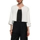 thumbnail image 1 of BLAZER BOLERO CORTO ABIERTO DE MANGA 3/4 SIN COLLAR PARA MUJERES INSPIRAR CHIC TALLA XL BLANCO, 1 of 5