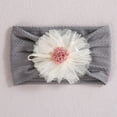 thumbnail image 2 of ZACPNCV Baby Headband Newborn Infant Toddler Nylon Hairbands Cute Soft Beanie Headwrap Hair Accessories Gray Free Size, 2 of 5