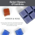 thumbnail image 5 of (3 pack) Amber & Rose Scented Wax Melts, Better Homes & Gardens, 2.5 oz (1-Pack), 5 of 11