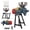 sky blue, variant on 3000w Commercial Grade Wet Dry Grinder, 110v Electric Grain Corn Mill with Stainless Steel Hopper, Adjustable Thickness Grinder for Home & Small Business