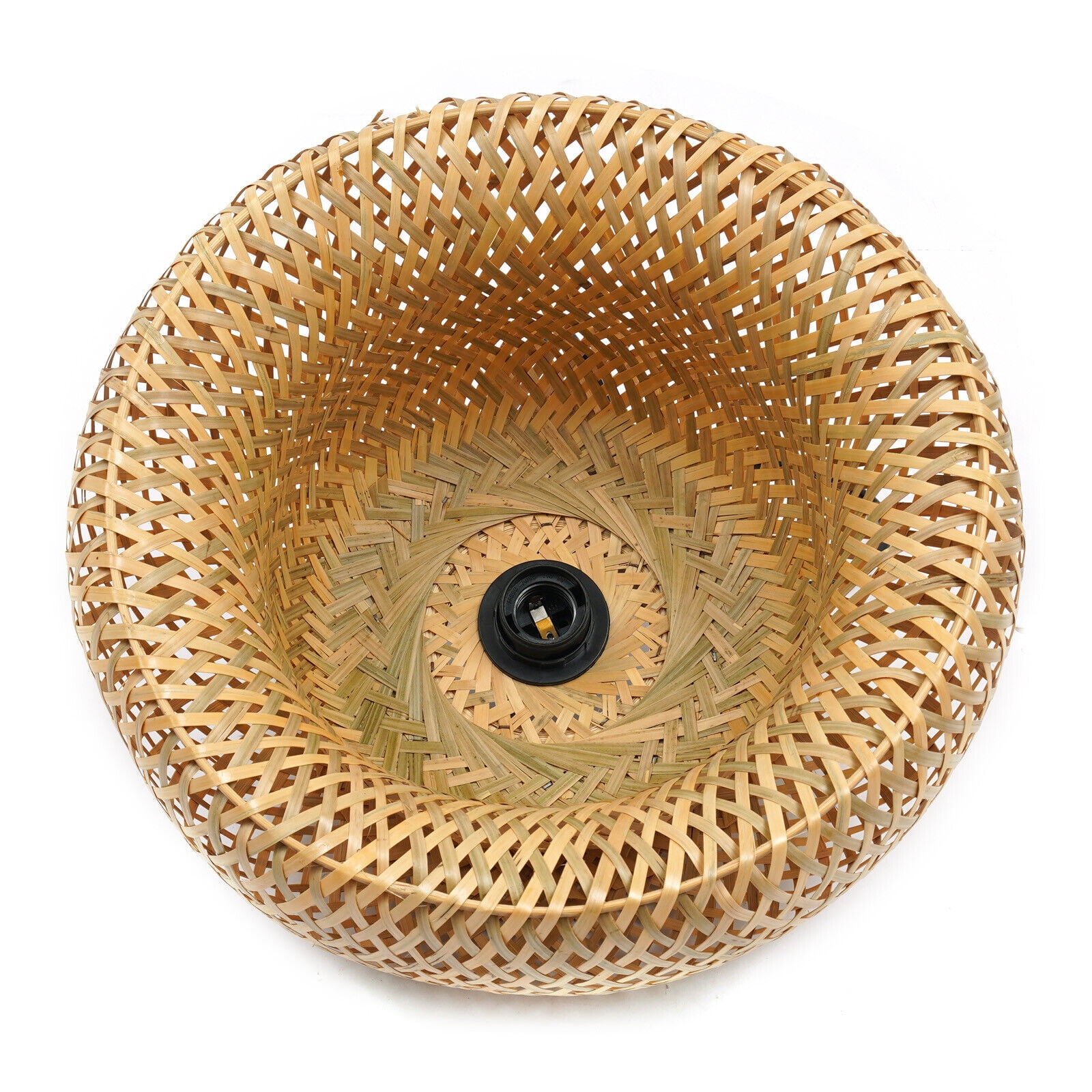 Vintage Bamboo Wicker Rattan Shade Pendant Light Hanging Fixture Ceiling Lamp 110V / 60Hz Bamboo Wicker Rattan Shade Pendant Light