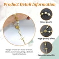 thumbnail image 3 of 2 pieces car rearview mirror rosary, rearview mirror hanging decoration, car rearview mirror rosary pendant, car interior hanging accessories (gold), 3 of 4