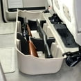 thumbnail image 4 of Fits 2009-2014 Ford F-150 Du-Ha Under Seat Storage Unit 20075 Under Rear Seat; 1 Compartment; With Removable Gun Rack Inserts; Black; Heavy Duty Polyethylene, 4 of 7