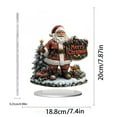 thumbnail image 2 of FastXmas Christmas Acrylic Snowmen Figurines Tabletop Decoration,2D Snowman Candle with Reindeer Pattern Christmas Desktop Ornament for Xmas Holiday Winter Festive Home Party Ornament(7.4x7.8 In), 2 of 6
