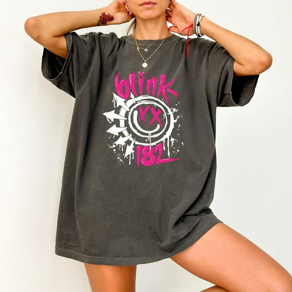Comfort Colors Blink 182 T-shirt, Smile Face shirt, Vintage Rock Tee