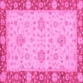 thumbnail image 1 of Ahgly Company Indoor Square Oriental Pink Traditional Area Rugs, 8' Square, 1 of 4