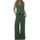 thumbnail image 1 of Conjunto de chaleco sin mangas con botones y pantalones anchos para mujer: elegante conjunto informal y formal con bolsillos, 1 of 2