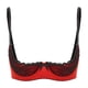 thumbnail image 2 of Sujetador sexy con copas abiertas para mujer, tops con pezones expuestos, sujetador con tirantes ajustables, sostén push-up de encaje con aros, ropa interior para dormir, 2 of 5