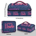 thumbnail image 3 of Iauyy Casserole Carrier for Hot Food Insulated Casserole Travel Carry Bag with Lid Food Warmer Bag for Party/Picnic,Neon Heart-shape, 3 of 7